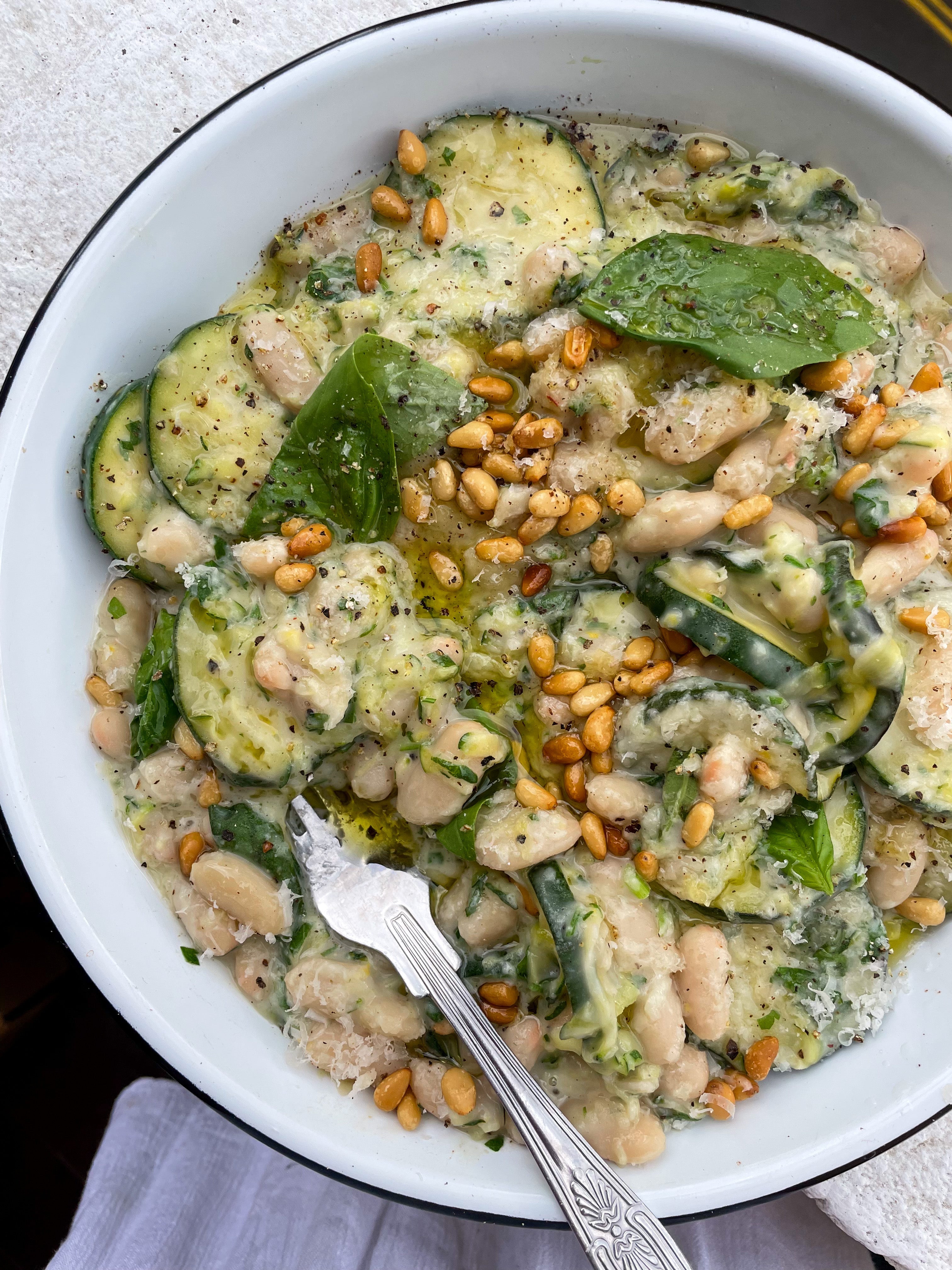 Creamy Courgette Beanotto